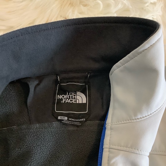 The North Face Windwall Full Zip Fleece lined Jacket Size Small Blue Trim - Picture 5 of 10